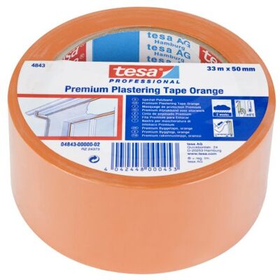 tesa Abdeckband Putzband Orange 33mx50mm ohne Umverpackung tesa Abdeckband Putzband Orange 33mx50mm ohne Umverpackung