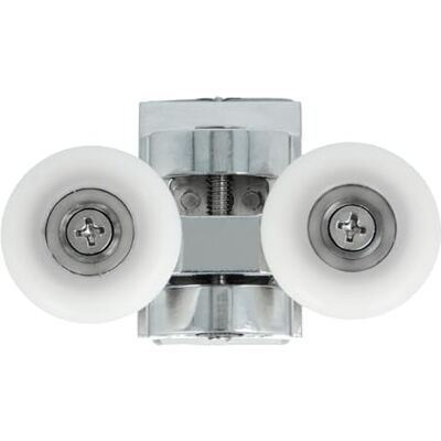 Amig Duschabtrennungsrolle Ø25 mm Für Trennwände mit 6 mm Dicke Klammern aus verchromtem Zamak Nylonräder Sanftes und langlebiges Gleiten Amig Duschabtrennungsrolle Ø25 mm Für Trennwände mit 6 mm Dicke Klammern aus verchromtem Zamak Nylonräder Sanftes und langlebiges Gleiten