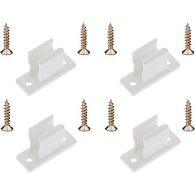 cyclingcolors 4x kurbelhalter für kurbelstange mit schraube kunststoff Weiß clip Befestigung unsichtbar kurbel halterung Fenster cyclingcolors 4x kurbelhalter für kurbelstange mit schraube kunststoff Weiß clip Befestigung unsichtbar kurbel halterung Fenster