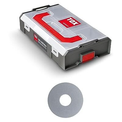 TOX L-BOXX Mini Unterlegscheiben Sortiment DIN 9021, individuell anpassbar, stapel- & untereinander verklickbar, inklusive U-Scheiben in unterschiedlichen Abmessungen, 400 tlg., 094903201 TOX L-BOXX Mini Unterlegscheiben Sortiment DIN 9021, individuell anpassbar, stapel- & untereinander verklickbar, inklusive U-Scheiben in unterschiedlichen Abmessungen, 400 tlg., 094903201