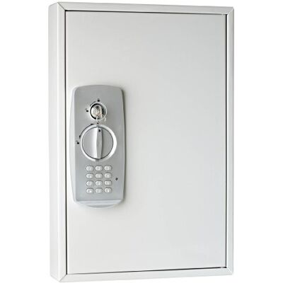 WEDO 10263237 Schlüsselschrank (für 32 Schlüssel, pulverbeschichtetes Stahlblech, mit modernem Elektronikschloss und zusätzlichem Standardschloß inklusive 2 Schlüssel) lichtgrau, Maße: 30 x 9, 5 x 45 cm WEDO 10263237 Schlüsselschrank (für 32 Schlüssel, pulverbeschichtetes Stahlblech, mit modernem Elektronikschloss und zusätzlichem Standardschloß inklusive 2 Schlüssel) lichtgrau, Maße: 30 x 9, 5 x 45 cm