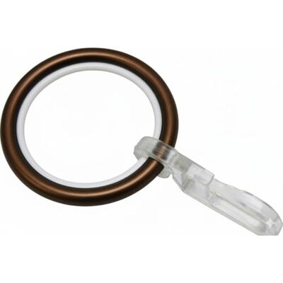 Gardinia Gardinenringe für Gardinenstangen mit 20 mm Durchmesser, Inklusive Gleiteinlage und Faltenlegehaken, 10 Stück, Serie Chicago, Breite 4 mm, Metall, Bronze, 31375 Gardinia Gardinenringe für Gardinenstangen mit 20 mm Durchmesser, Inklusive Gleiteinlage und Faltenlegehaken, 10 Stück, Serie Chicago, Breite 4 mm, Metall, Bronze, 31375
