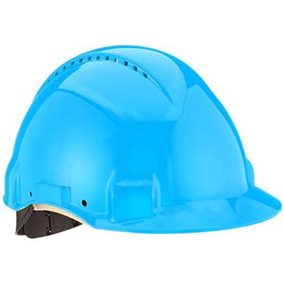 3M Schutzhelm, Uvicator, Pinlock-Verschluss, belüftet, Lederschweißband, Blau, G3000DUV-BB 3M Schutzhelm, Uvicator, Pinlock-Verschluss, belüftet, Lederschweißband, Blau, G3000DUV-BB