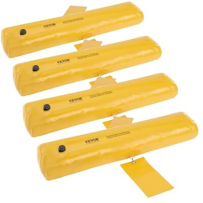 VEVOR Flutbeutel, Wiederverwendbare PVC-Wasserableitungsrohre, leicht, mit ausgezeichneter wasserdichter Wirkung, verwendet für Türen, Garagen, Gelb VEVOR Flutbeutel, Wiederverwendbare PVC-Wasserableitungsrohre, leicht, mit ausgezeichneter wasserdichter Wirkung, verwendet für Türen, Garagen, Gelb