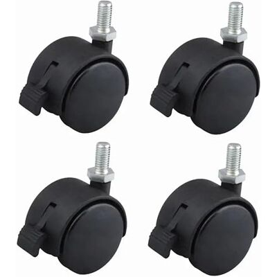 cyclingcolors 4x Möbelrollen 40mm Lenkrollen M8x15 mit Bremse bis 40kg pro Rad Schwenkrollen Innenmöbel Transportrollen geringem Rollwiderstand cyclingcolors 4x Möbelrollen 40mm Lenkrollen M8x15 mit Bremse bis 40kg pro Rad Schwenkrollen Innenmöbel Transportrollen geringem Rollwiderstand