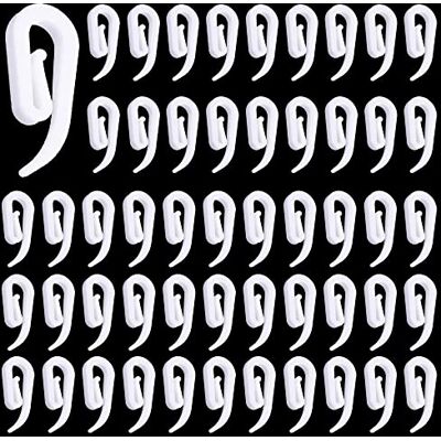 ANSIO ® Vorhanghaken, Bleistiftfalten, Vorhanghaken, Kunststoff, für Türvorhänge, Fenstervorhänge, Größe 2,8 cm x 1,2 cm, 100 Stück ANSIO ® Vorhanghaken, Bleistiftfalten, Vorhanghaken, Kunststoff, für Türvorhänge, Fenstervorhänge, Größe 2,8 cm x 1,2 cm, 100 Stück