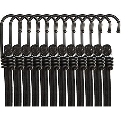 ASelected 12 Stück Spanngummi mit Haken, 30 cm*8 mm Expander mit Haken, Gummispanner mit Haken, Schwarz Planenspanner fürPlanen, Netze, Campingzelten ASelected 12 Stück Spanngummi mit Haken, 30 cm*8 mm Expander mit Haken, Gummispanner mit Haken, Schwarz Planenspanner fürPlanen, Netze, Campingzelten