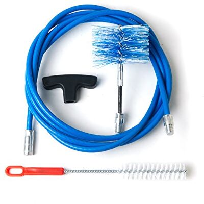 BARETTO Pelletofen Reinigungsset Ø 80 mm 3 m Verlängerung, Nylonbürste, Gelenkbürste M12-Anschluss, kompatibel mit Zubehör Schornsteinreinigung BARETTO Pelletofen Reinigungsset Ø 80 mm 3 m Verlängerung, Nylonbürste, Gelenkbürste M12-Anschluss, kompatibel mit Zubehör Schornsteinreinigung