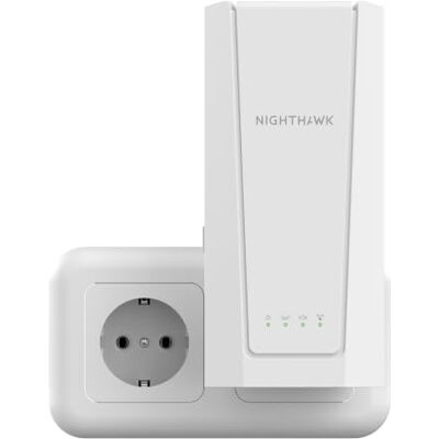 Netgear Nighthawk WLAN 7 Repeater EXS27, erweitert bis zu 100 m², 5 Gbit/s Mesh WiFi Booster WLAN-Verstärker, einfache Einrichtung, 45 Geräte, für jeden Router, 2,5G-Ethernet-Port, Dualband, BE5000 Netgear Nighthawk WLAN 7 Repeater EXS27, erweitert bis zu 100 m², 5 Gbit/s Mesh WiFi Booster WLAN-Verstärker, einfache Einrichtung, 45 Geräte, für jeden Router, 2,5G-Ethernet-Port, Dualband, BE5000
