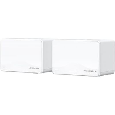 MERCUSYS Halo H3600BE Mesh WLAN Set (2er-Pack), Wi-Fi 7 BE3600 Dualband-Router & Repeater, 3 × Gigabit-Port pro Einheit, MU-MIMO, WPA3, Kindersicherung, empfohlen für Häuser mit 2–4 Schlafzimmern MERCUSYS Halo H3600BE Mesh WLAN Set (2er-Pack), Wi-Fi 7 BE3600 Dualband-Router & Repeater, 3 × Gigabit-Port pro Einheit, MU-MIMO, WPA3, Kindersicherung, empfohlen für Häuser mit 2–4 Schlafzimmern