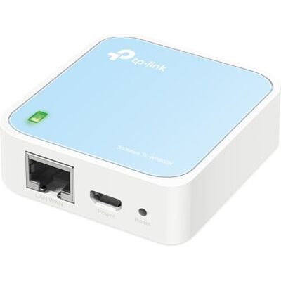 TP-Link TL-WR802N N300 WLAN Nano Router (Tragbar, Accesspoint, TV Adapter, Repeater, Router, Client, 300 Mbit/s (2,4GHz), Media, FTP Server), blau/weiß, 57 x 57 x18 mm TP-Link TL-WR802N N300 WLAN Nano Router (Tragbar, Accesspoint, TV Adapter, Repeater, Router, Client, 300 Mbit/s (2,4GHz), Media, FTP Server), blau/weiß, 57 x 57 x18 mm