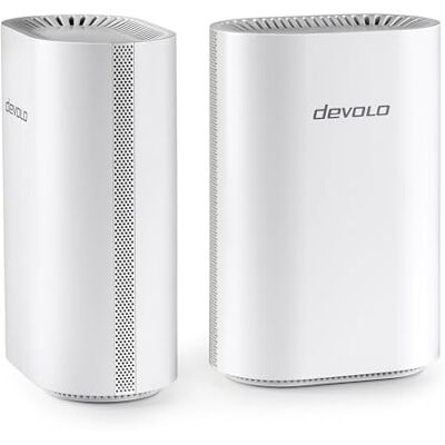 Devolo WiFi 7 Mesh BE6500 2-Pack, Highspeed Mesh-WLAN-System, bis zu 6.500 Mbit/s, 2,5 Gbit/s-LAN-Anschluss, weiß Devolo WiFi 7 Mesh BE6500 2-Pack, Highspeed Mesh-WLAN-System, bis zu 6.500 Mbit/s, 2,5 Gbit/s-LAN-Anschluss, weiß
