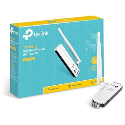 TP-Link TL-WN722N High Gain WLAN USB Adapter (WPS, kompatibel mit Windows 10/8.x/7/XP, MAC10.15 und früher) weiß/schwarz TP-Link TL-WN722N High Gain WLAN USB Adapter (WPS, kompatibel mit Windows 10/8.x/7/XP, MAC10.15 und früher) weiß/schwarz