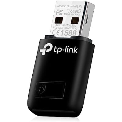 TP-Link TL-WN823N WLAN USB Stick (300Mbit/s 2,4 GHz, Mini Größe Adapter, WPS Taste für einfache Installation, kompatibel zu Windows 11/10/8.1/8/7/XP, Mac OS 10.15 und früher) schwarz TP-Link TL-WN823N WLAN USB Stick (300Mbit/s 2,4 GHz, Mini Größe Adapter, WPS Taste für einfache Installation, kompatibel zu Windows 11/10/8.1/8/7/XP, Mac OS 10.15 und früher) schwarz