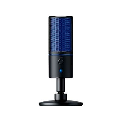 Razer Seiren X für PlayStation USB Kondensator-Mikrofon für Streaming auf der PS4 und PS5 (Kompakt mit Schockdämpfer, Superniere Aufnahmemuster, Stumm-Taste) Schwarz-Blau Razer Seiren X für PlayStation USB Kondensator-Mikrofon für Streaming auf der PS4 und PS5 (Kompakt mit Schockdämpfer, Superniere Aufnahmemuster, Stumm-Taste) Schwarz-Blau