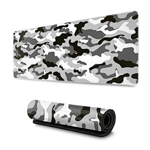 Echoserein Schwarz Grau und Weiß Gaming Mauspad Groß XL Camo Grau Lange Extended Pads Schreibtischmatte Camouflage Big Mousepad für Home Office Decor Zubehör Gamer Echoserein Schwarz Grau und Weiß Gaming Mauspad Groß XL Camo Grau Lange Extended Pads Schreibtischmatte Camouflage Big Mousepad für Home Office Decor Zubehör Gamer