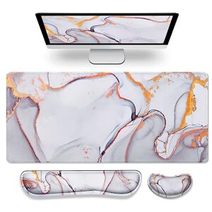 Gimars 3-in-1 XXL Gaming Mauspad mit Gelkissen, Ergonomisches Handballenauflage Tastatur, 800 x 305 mm Mousepad Tischunterlage, Gaming Zubehör Wrist Rest für PC, MacBook, Laptop, Golden Wolke Gimars 3-in-1 XXL Gaming Mauspad mit Gelkissen, Ergonomisches Handballenauflage Tastatur, 800 x 305 mm Mousepad Tischunterlage, Gaming Zubehör Wrist Rest für PC, MacBook, Laptop, Golden Wolke