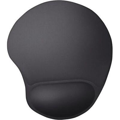 Trust Bigfoot Ergonomisches Mauspad mit Gelkissen 236 x 205 mm, Softgel Handballenauflage, Mikrofaseroberfläche, Mousepad mit Handauflage, rutschfeste Unterseite Schwarz Trust Bigfoot Ergonomisches Mauspad mit Gelkissen 236 x 205 mm, Softgel Handballenauflage, Mikrofaseroberfläche, Mousepad mit Handauflage, rutschfeste Unterseite Schwarz