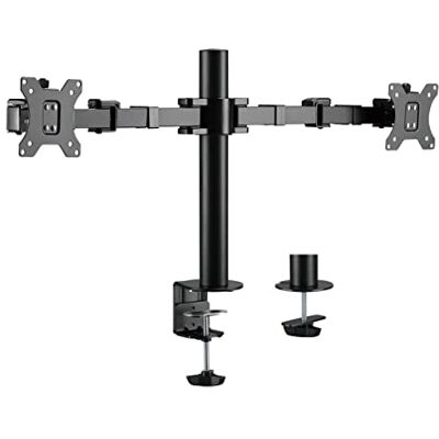 Logilink BP0106 Monitorhalterung 2-Fach, 17 32", Arml?nge: verstellbar Schwarz Logilink BP0106 Monitorhalterung 2-Fach, 17 32", Arml?nge: verstellbar Schwarz