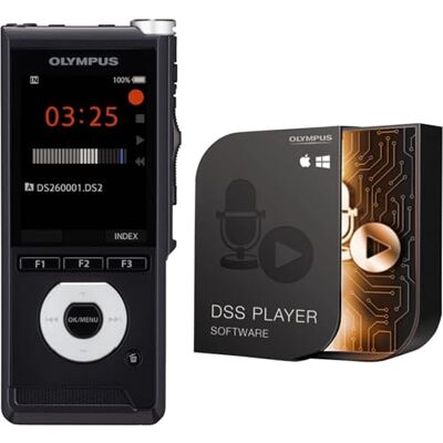 OM SYSTEM DS-2700 Digitales Diktiergerät – Professioneller Voice Recorder für Windows mit ODMS R8 Software, 2GB Speicher, SD-Slot, Stereomikrofone, Lange Akkulaufzeit OM SYSTEM DS-2700 Digitales Diktiergerät – Professioneller Voice Recorder für Windows mit ODMS R8 Software, 2GB Speicher, SD-Slot, Stereomikrofone, Lange Akkulaufzeit