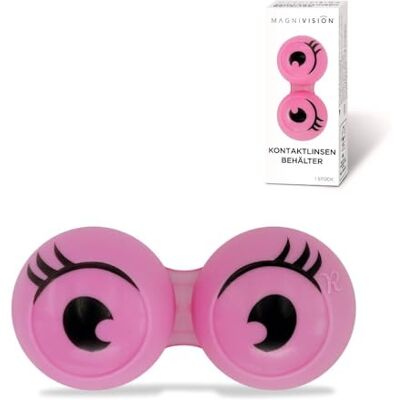 Magnivision Kontaktlinsenbehälter Fun Style – L/R-Markierung, Pink Magnivision Kontaktlinsenbehälter Fun Style – L/R-Markierung, Pink