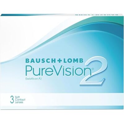 Purevision Bausch + Lomb 2 Monatslinsen, sehr dünne sphärische Kontaktlinsen, weich, 3 Stück / BC 8.6 mm / DIA 14 / +1.75 Dioptrien Purevision Bausch + Lomb 2 Monatslinsen, sehr dünne sphärische Kontaktlinsen, weich, 3 Stück / BC 8.6 mm / DIA 14 / +1.75 Dioptrien