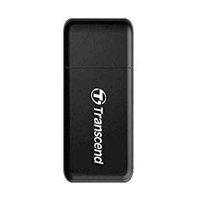 Transcend Multifunktionskartenleser mit SD- und microSD-Steckplatz sowie USB-Anschluss USB 3.1 Gen 1, Schwarz TS-RDF5K Transcend Multifunktionskartenleser mit SD- und microSD-Steckplatz sowie USB-Anschluss USB 3.1 Gen 1, Schwarz TS-RDF5K