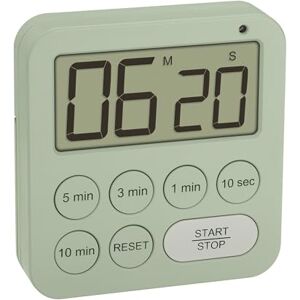 TFA Dostmann Digitaler Timer zum Sport/Küche/Lernen, 38.2056, inklusive Stoppuhr, magnetisch, mit 3 Lautstärke Stufen, Schnellauswahl, großes Display, Visuelles LED Warnlicht, Eieruhr, grün TFA Dostmann Digitaler Timer zum Sport/Küche/Lernen, 38.2056, inklusive Stoppuhr, magnetisch, mit 3 Lautstärke Stufen, Schnellauswahl, großes Display, Visuelles LED Warnlicht, Eieruhr, grün