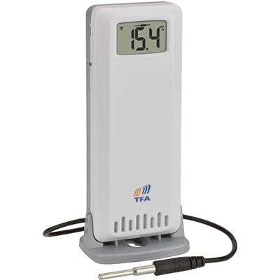TFA Dostmann TFA-ID Temperatur-Luftfeuchtigkeit-Sender Ersatz-/Zusatzsender ID-A4, 30.3905.02, für Temperatur, für TFA.me Stationen, zum Profi-Einsatz, wasserdichter Fühler, außen oder innen, weiß TFA Dostmann TFA-ID Temperatur-Luftfeuchtigkeit-Sender Ersatz-/Zusatzsender ID-A4, 30.3905.02, für Temperatur, für TFA.me Stationen, zum Profi-Einsatz, wasserdichter Fühler, außen oder innen, weiß