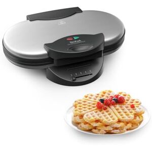 Tefal Doppel-Herzwaffeleisen WM311D, Stufenloser Temperaturregler für Bräunung nach Wunsch, Antihaftbeschichtete Platten, Teigauffang-Vorrichtung, 1200W, 37 x 11.4 x 28.5 cm Tefal Doppel-Herzwaffeleisen WM311D, Stufenloser Temperaturregler für Bräunung nach Wunsch, Antihaftbeschichtete Platten, Teigauffang-Vorrichtung, 1200W, 37 x 11.4 x 28.5 cm