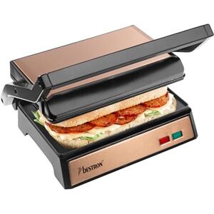 Bestron Kupfer Kontaktgrill - Kompakter Sandwich, 180° Öffnung Bestron Kupfer Kontaktgrill - Kompakter Sandwich, 180° Öffnung