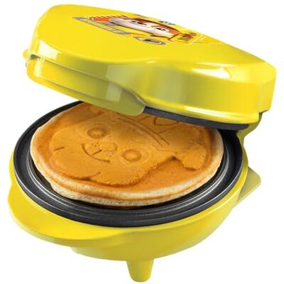 Bestron Paw Patrol Mini Waffeleisen, Waffeleisen mit Sonderplatte "Rubble", Waffelgröße: Ø 10cm, ideale Größe für Kinder, für Geburtstage oder als Geschenk, offizielles Lizenzprodukt, Farbe: Gelb Bestron Paw Patrol Mini Waffeleisen, Waffeleisen mit Sonderplatte "Rubble", Waffelgröße: Ø 10cm, ideale Größe für Kinder, für Geburtstage oder als Geschenk, offizielles Lizenzprodukt, Farbe: Gelb