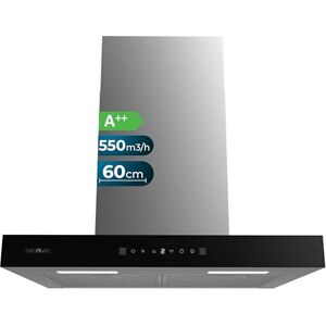 Cecotec Dunstabzugshaube 60 cm Flux TT 605500 Glas Schwarz A++. 70W, Front schwarzem Glas, Niedriger Verbrauch, Absaugleistung 550m3/h, Touch-Steuerung, 3 Stufen, Booster, LED-Licht, Aktivkohlefilter Cecotec Dunstabzugshaube 60 cm Flux TT 605500 Glas Schwarz A++. 70W, Front schwarzem Glas, Niedriger Verbrauch, Absaugleistung 550m3/h, Touch-Steuerung, 3 Stufen, Booster, LED-Licht, Aktivkohlefilter