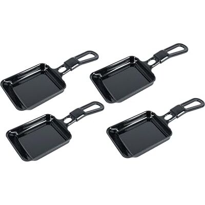 Steba 4 emaillierte Raclette-Pfännchen, 4er Set Steba 4 emaillierte Raclette-Pfännchen, 4er Set