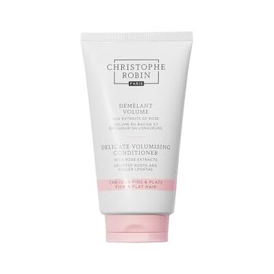 Christophe Robin Volumising Conditioner with Rose Extracts 75ml Travel-size conditioner for fine, flat hair that adds body while leaving a soft finish. Christophe Robin Volumising Conditioner with Rose Extracts 75ml Travel-size conditioner for fine, flat hair that adds body while leaving a soft finish.