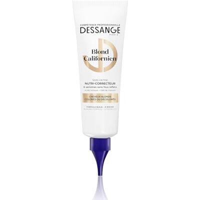 Dessange Pflege für blaue Patina, Nutri-Korrektor, kalifornisch-blond, Milchsäure & Manuka-Honig, nährt & neutralisiert gelbe Reflexe – blond, bunt, gebleicht – 140 ml Dessange Pflege für blaue Patina, Nutri-Korrektor, kalifornisch-blond, Milchsäure & Manuka-Honig, nährt & neutralisiert gelbe Reflexe – blond, bunt, gebleicht – 140 ml