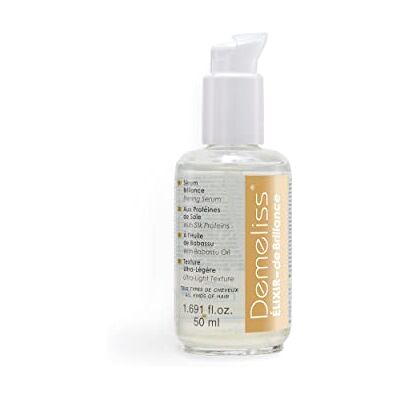 Demeliss Brillanz-Elixier – Haarserum 50 ml – Seidenproteine, Babassu-Öl – Seidiges, glänzendes Haar – Anti-Frizz – Frei von Sulfaten und Parabenen – Ultraleichte Textur, Haarpflege Demeliss Brillanz-Elixier – Haarserum 50 ml – Seidenproteine, Babassu-Öl – Seidiges, glänzendes Haar – Anti-Frizz – Frei von Sulfaten und Parabenen – Ultraleichte Textur, Haarpflege