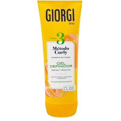 Giorgi Line Definiergel, Curly-Methode, spektakuläre Locken, 0% Alkohol, 0% Silikone, 0% Sulfate, mit pflanzlichen Proteinen und Avocado, 250 ml Giorgi Line Definiergel, Curly-Methode, spektakuläre Locken, 0% Alkohol, 0% Silikone, 0% Sulfate, mit pflanzlichen Proteinen und Avocado, 250 ml
