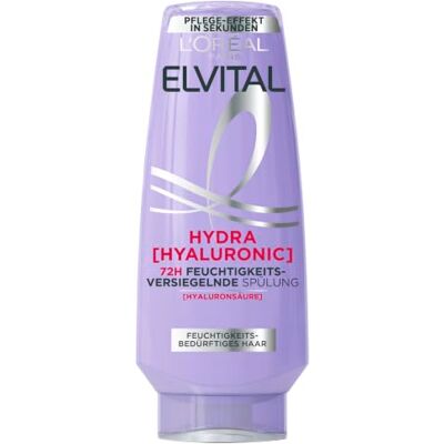 L'Oreal Paris L'Oréal Paris Elvital feuchtigkeitsspendende Spülung für glänzendes Haar, Conditioner mit Hyaluron, Hydra Hyaluronic, 6 x 250 ml L'Oreal Paris L'Oréal Paris Elvital feuchtigkeitsspendende Spülung für glänzendes Haar, Conditioner mit Hyaluron, Hydra Hyaluronic, 6 x 250 ml