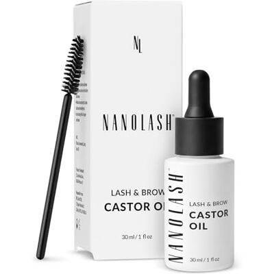 Nanolash Rizinusöl 30ml 100% natürliches, reines, kaltgepresstes Bio Rizinusöl für Wimpern- und Augenbrauen Wachstum, für Haut- und Haare Gesichtspflege Nanolash Rizinusöl 30ml 100% natürliches, reines, kaltgepresstes Bio Rizinusöl für Wimpern- und Augenbrauen Wachstum, für Haut- und Haare Gesichtspflege