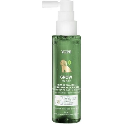 Yope GROW my hair Serum gegen Haarausfall für die Nacht stärkt Haarfollikel regeneriert die Kopfhaut fördert Haarwachstum natürliche vegane Formel dermatologisch getestet 110 ml Yope GROW my hair Serum gegen Haarausfall für die Nacht stärkt Haarfollikel regeneriert die Kopfhaut fördert Haarwachstum natürliche vegane Formel dermatologisch getestet 110 ml
