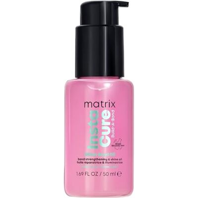 Matrix , Reparaturöl, ohne Ausspülen, für beschädigtes und Spliss, thermischer Schutz 230 °C, 5 x mehr Stärke, Zitronensäure & vegane Formel, Instacure Build-A-Bond, 50 ml Matrix , Reparaturöl, ohne Ausspülen, für beschädigtes und Spliss, thermischer Schutz 230 °C, 5 x mehr Stärke, Zitronensäure & vegane Formel, Instacure Build-A-Bond, 50 ml
