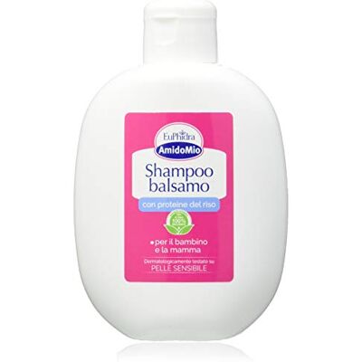 Euphidra – AmidoMio 2-in-1-Shampoo-Conditioner mit Reisöl, sanfte und feuchtigkeitsspendende Formel, für weiches und gepflegtes Haar, ohne Zusatz von Konservierungsstoffen, 200 ml Euphidra – AmidoMio 2-in-1-Shampoo-Conditioner mit Reisöl, sanfte und feuchtigkeitsspendende Formel, für weiches und gepflegtes Haar, ohne Zusatz von Konservierungsstoffen, 200 ml