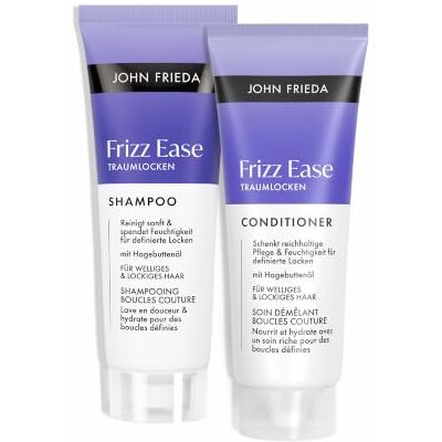John Frieda Frizz Ease Traumlocken Set Shampoo/Conditioner Inhalt: 1x 75ml Shampoo, 1x 75ml Conditioner Für lockiges, welliges Haar John Frieda Frizz Ease Traumlocken Set Shampoo/Conditioner Inhalt: 1x 75ml Shampoo, 1x 75ml Conditioner Für lockiges, welliges Haar