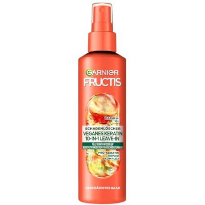Garnier Reparierendes 10-in-1-Leave-in gegen Haarschäden, Für bessere Kämmbarkeit und weniger Haarschäden, Mit Amla-Öl und Pro-Keratin, Fructis Schadenlöscher Deep Repair, 150 ml Garnier Reparierendes 10-in-1-Leave-in gegen Haarschäden, Für bessere Kämmbarkeit und weniger Haarschäden, Mit Amla-Öl und Pro-Keratin, Fructis Schadenlöscher Deep Repair, 150 ml