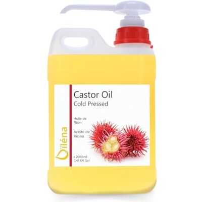Oïléna Rizinusöl 100% Rein, Kaltgepresst Bartpflege, Bartwachstum Kollagen-Produktion, Hautpflege Haarpflege, Haarwachstum, Schuppenbekämpfung Vegan 5000 ml Oïléna Rizinusöl 100% Rein, Kaltgepresst Bartpflege, Bartwachstum Kollagen-Produktion, Hautpflege Haarpflege, Haarwachstum, Schuppenbekämpfung Vegan 5000 ml
