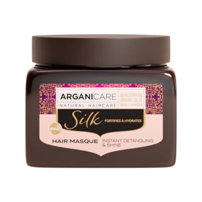Arganicare Stärkende Maske mit Seidenprotein – 500 ml entwirrt & erhöht den Glanz. Arganicare Stärkende Maske mit Seidenprotein – 500 ml entwirrt & erhöht den Glanz.