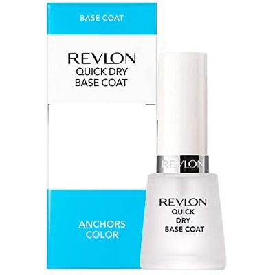 Revlon Quick Dry Basislack, Splitterfeste und langhaftende Formel, Hochglanz-Finish, 14,7 ml. Revlon Quick Dry Basislack, Splitterfeste und langhaftende Formel, Hochglanz-Finish, 14,7 ml.