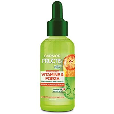 Garnier Fructis Vitamine & Kraft, stärkende Behandlung gegen Haarausfall, für brüchiges und brüchiges Haar, für 10 mal stärkeres Haar, 125 ml Garnier Fructis Vitamine & Kraft, stärkende Behandlung gegen Haarausfall, für brüchiges und brüchiges Haar, für 10 mal stärkeres Haar, 125 ml