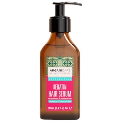 Arganicare Keratin Haarserum Glattes Finish & Glanz Pflege für beanspruchtes Haar Alle Haartypen 100 ml Arganicare Keratin Haarserum Glattes Finish & Glanz Pflege für beanspruchtes Haar Alle Haartypen 100 ml